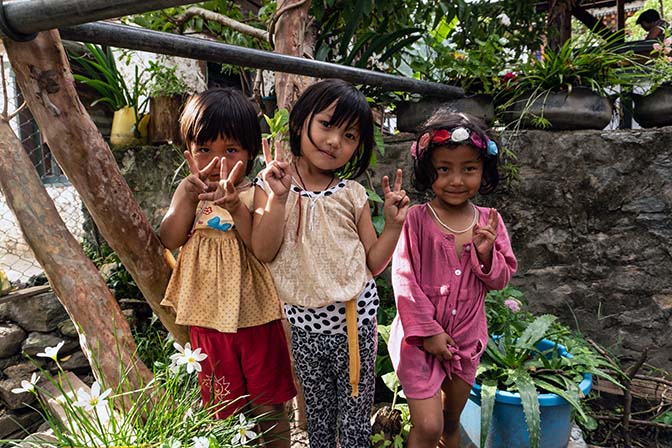 Kids at Khoma weaving village near Lhuntse, Eastern Bhutan 2018