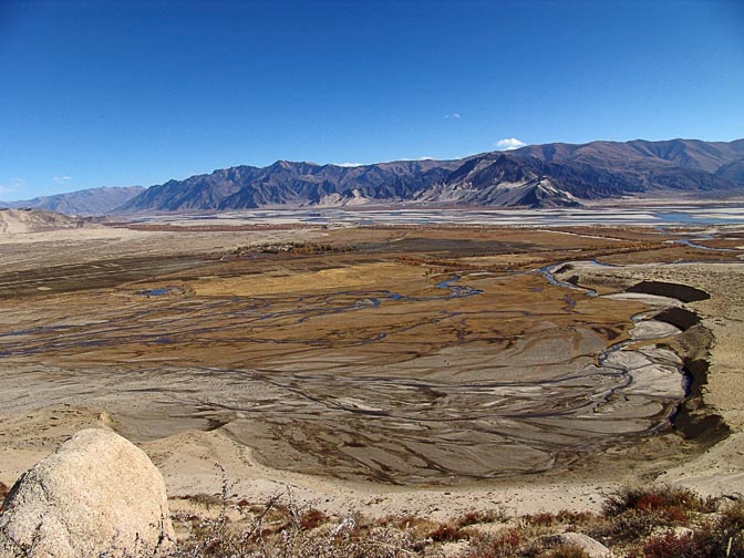 The view of the Yarlung Tsangpo river near by Samyai Monastery, 2004