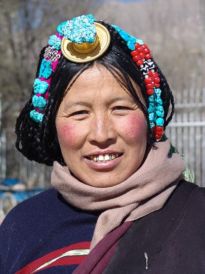 A Tibetan woman by the Norbulingka, Lhasa 2004