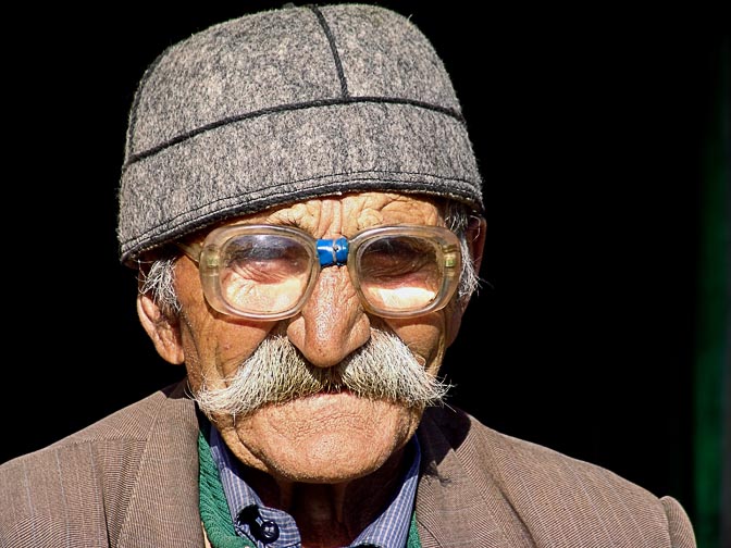 A local man in a Svan hat in Ushguli, Upper Svaneti 2007