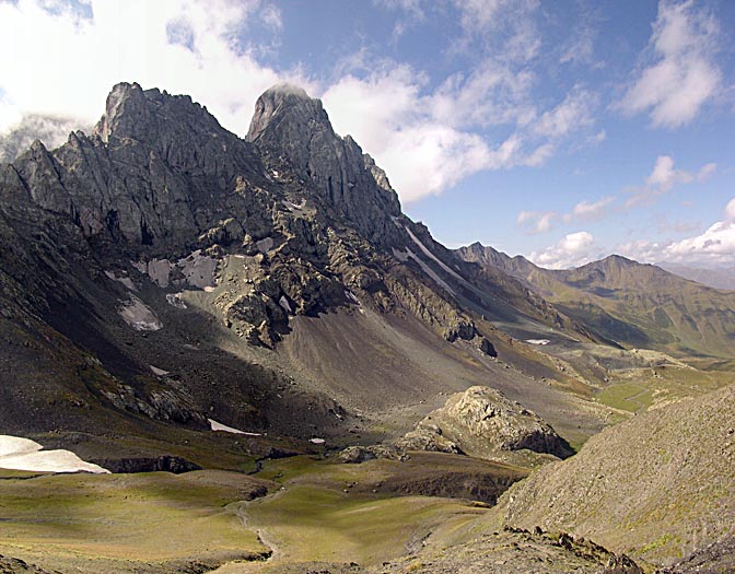 The arid rocks of Mount Chaukhi, Khevsureti 2007