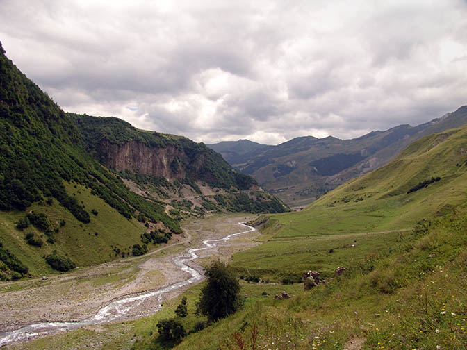 The landscape west to Gudauri, South Ossetia 2007