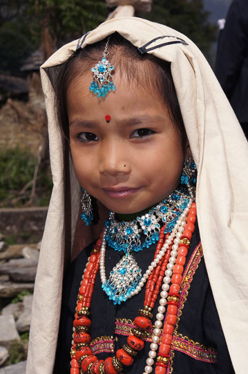 Traditionally dressed Rung girl, Roong-Teejya 2011