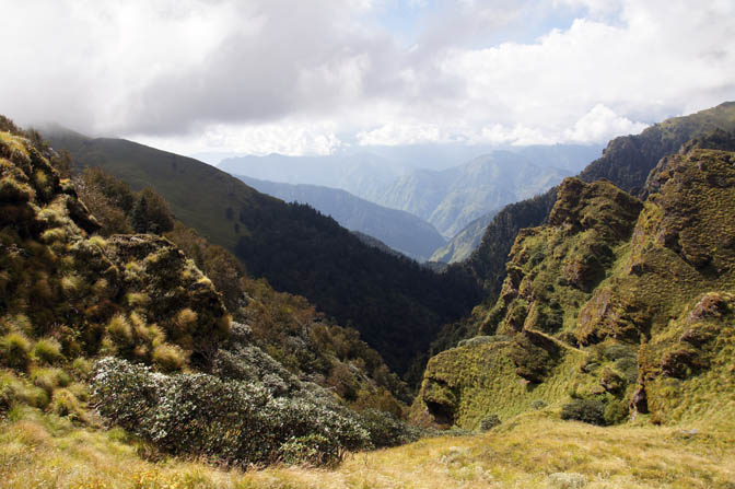 The steeply dissected landscape of the Himalayas, Kuari Pass trek 2011