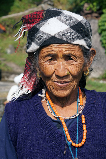 Elderly weathered face, Pangu 2011
