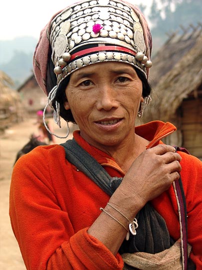 An Akha Hill Tribe woman in Ban Nammat Mai village, Luang Namtha District 2007