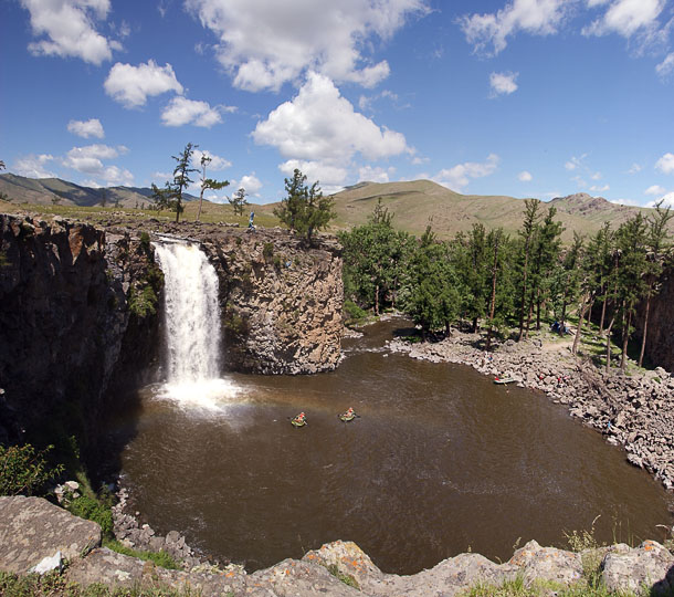 Orkhon Khurkhree (waterfall, Ulaan Tsutgalan), Central Mongolia 2010