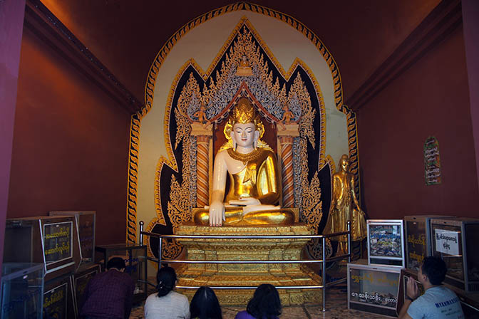 Buddha image in Gu-byauk-gyi (Gubyaukgyi) temple in Myinkaba village, Bagan 2015