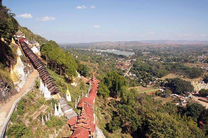 The view from Shwe Oo Min Natural Cave Pagoda, Pindaya 2015