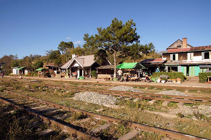 The trainstation, Kalaw to Inle Lake trek 2015