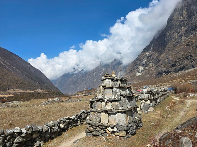 Mani Wall in Langtang Valley, 20205