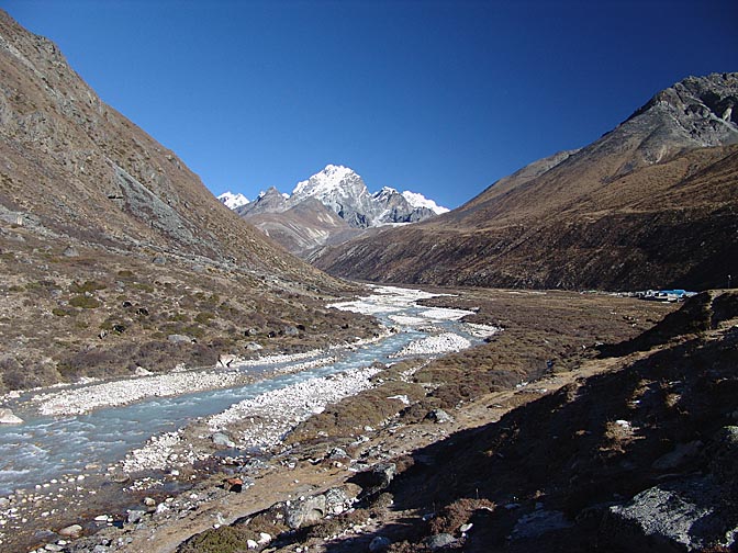 The landscape with Pheriche, 2004