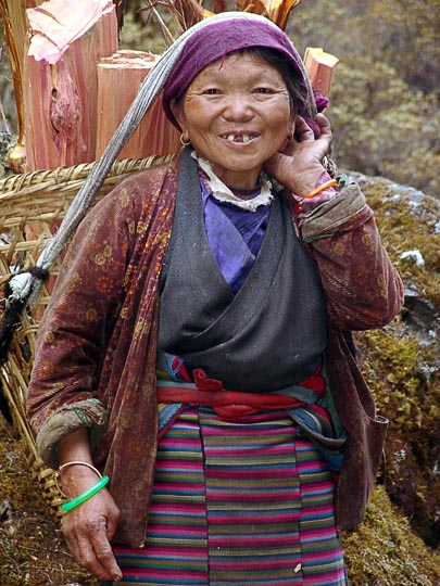 A Bhotia woman in Ghunsa, 2006