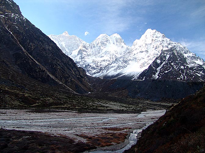 Sunrise view from Khambachen, 2006