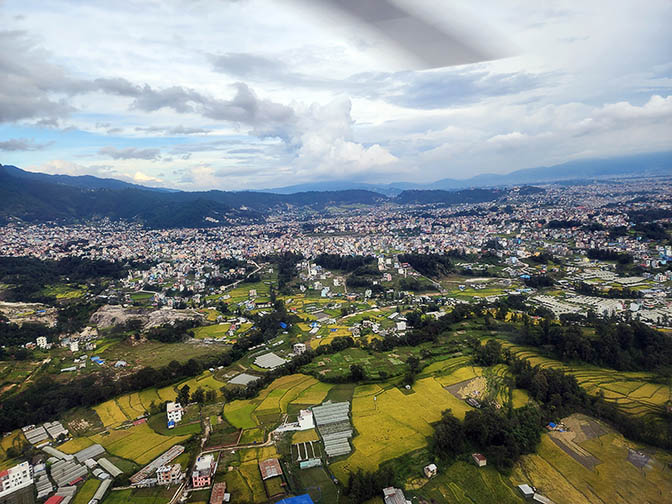 Helicopter flight on the outskirts of Kathmandu, 2022