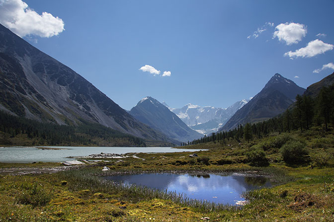 Ak-kem lake and Ak-kem wall, 2014