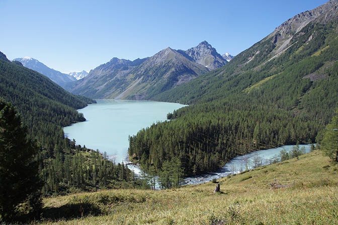 Kucherla lake and the river which drains it, 2014