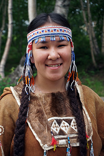 An Even young lady in traditional costume, Petropavlovsk Kamchatsky 2016