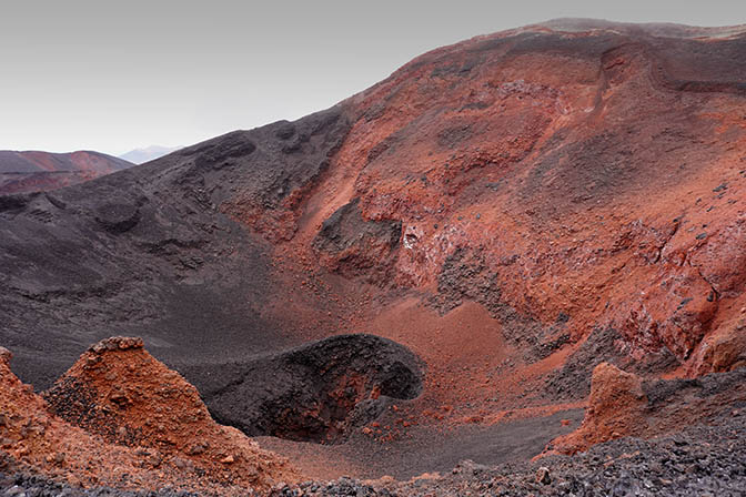 Eruption crater in Tolbachic Volcano, which errupted on 2012-2013, 2016