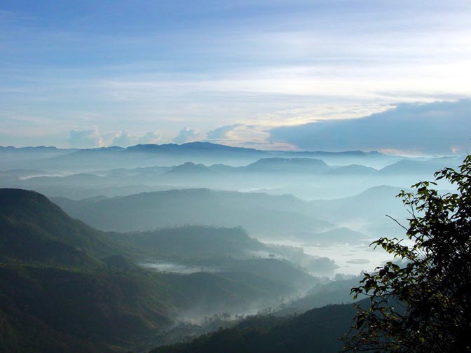 The morning mist from Adam's peak, 2002