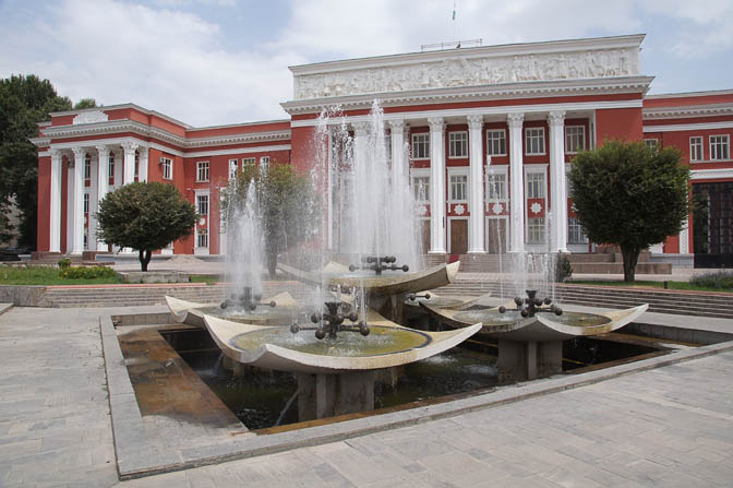 Dushanbe's central square, 2013