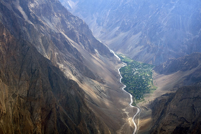 A view of the Pamirs on the flight from Dushanbe to Khorog, 2013