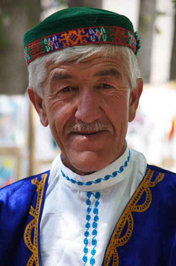 Man in traditional Pamiri attire, Khorog 2013