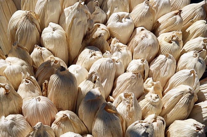 Corn jackets in Cusco market, Peru 2008