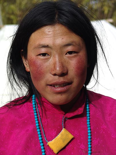 A Tibetan girl in Samyai Monastery, Tibet, China 2004
