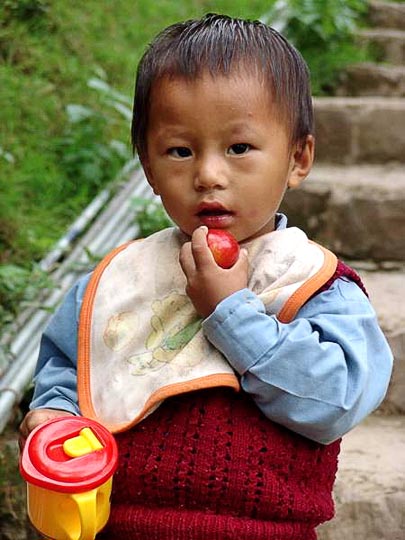 Tashi, my sweet neighbour in McLeod Ganj, Dharamsala, India 2004