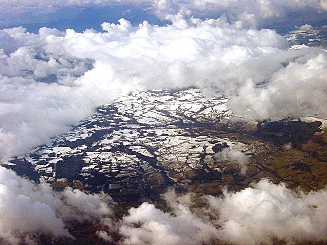 Aereal view of the Alps, Europe 2002