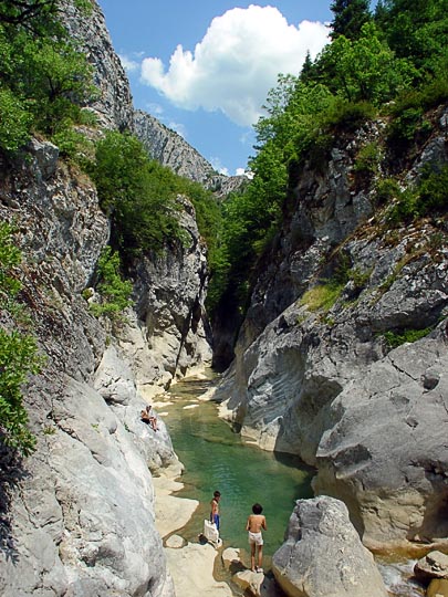 View of the Valla Canyon, the Kure Mountains south of the Black Sea, Turkey 2003