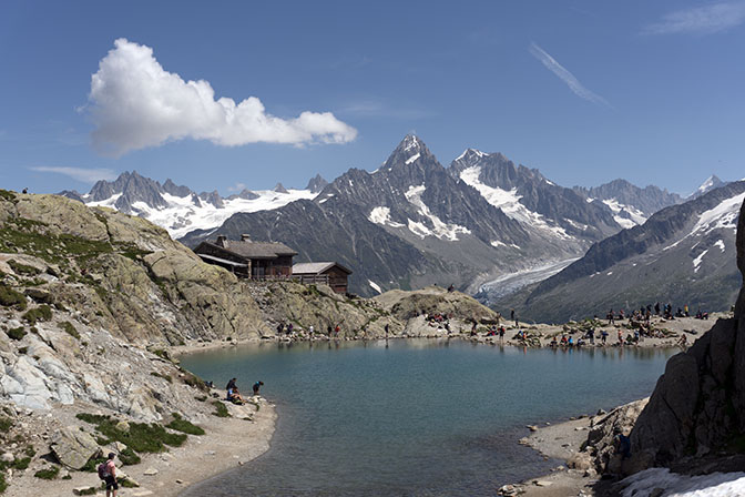 Lac Blanc and The Mont Blanc massif, France 2018