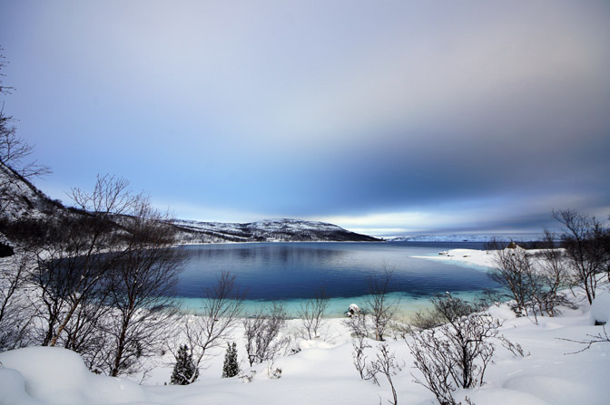 A view of Munkefjorden, branching out from Varanger Fjord, Norway 2012