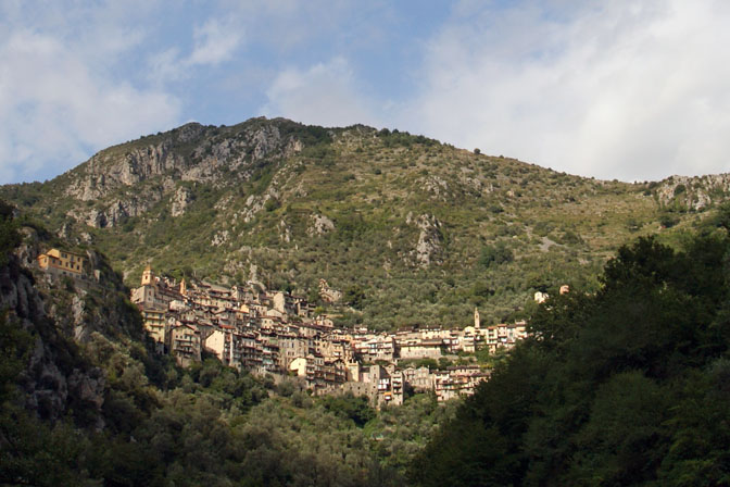 Saorge Village nestled in the Maritime Alps, France 2011