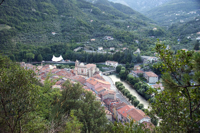 A view of the village of Breil sur Roya from above, France 2011