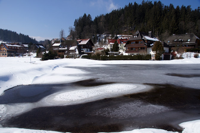 Hinterzarten village in snow, The Black Forest 2013