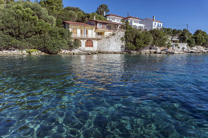 A small bay in Fiskardo, Kefalonia Island 2017