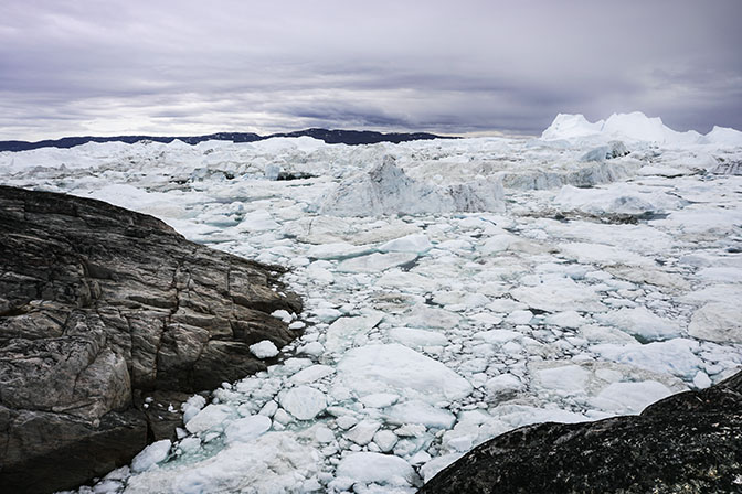 Pack of ice in Ilulissat Icefjord, 2017