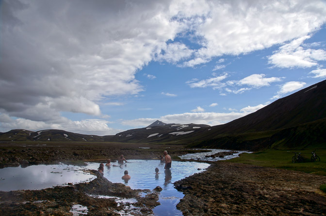 Our guys dip in Struslang hot spring pool, 2012