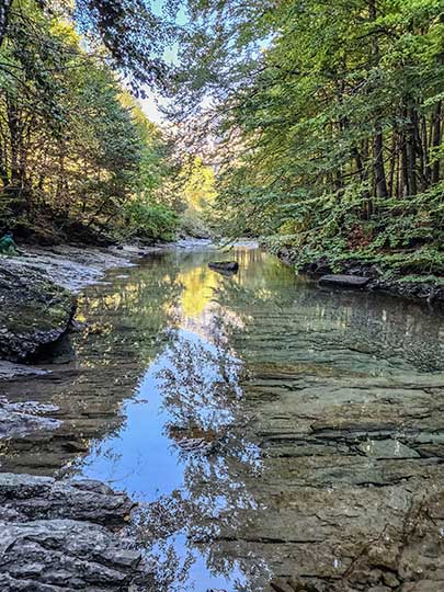 Reflection in Anisclo Canyon, Aragon 2023