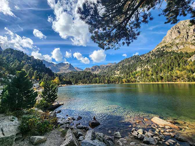 Clear lake in Aiguas Tortas National Park, Catalonia 2023