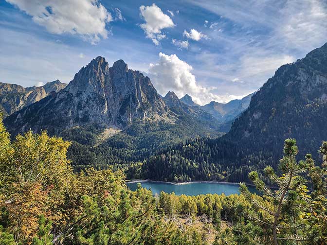 Turquoise lake in Aiguas Tortas National Park, Catalonia 2023