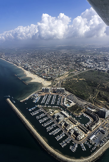 The Herzliya Marina, aerial view, 2018