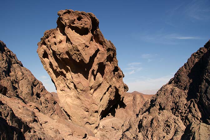 While climbing Alachson creek to the top of Mount Timna, The Israel National Trail 2009