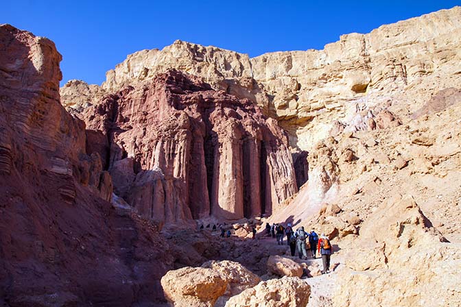 Shapirit group at the foot of Amram Columns, 2011