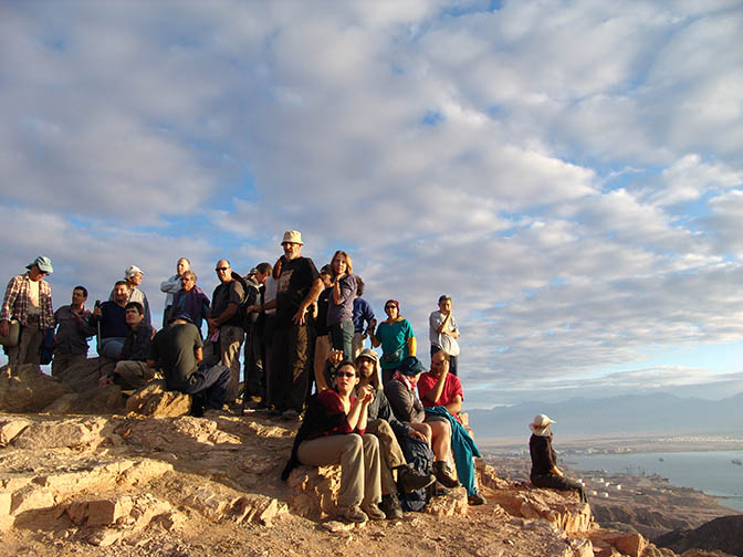 Hug Elad on top of Mount Tzfachot, Eilat 2006