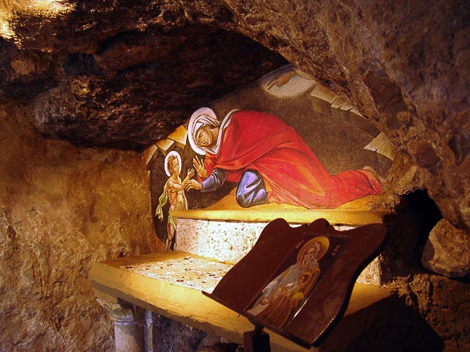 A praying niche in The Monastery of St. John in the Wilderness, Catholic-Franciscan Fathers, Even Sappir 2008