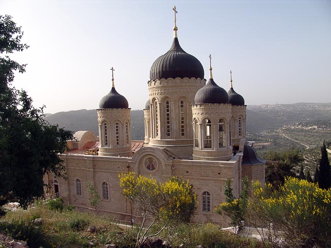 All Saints Church in Gorny Convent (The Moscovia), the Russian Orthodox Sisters' site, before covering the onion turrets with gold, 2008