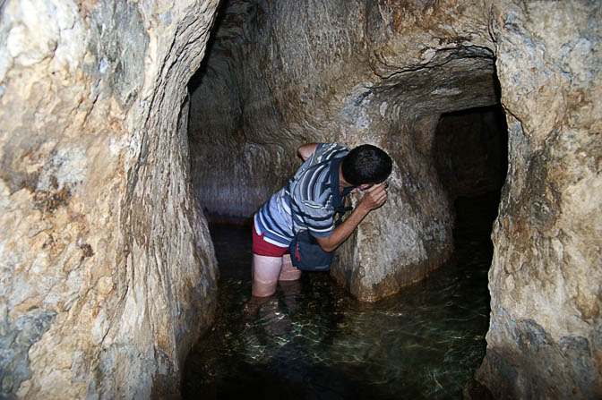 Hezekiah's Tunnel, known also as the Siloam Tunnel, the David City - the ancient city of Jerusalem 2008